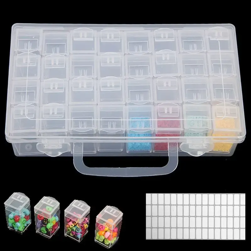 Boîte rangement 32 à 96 compartiments peinture diamant