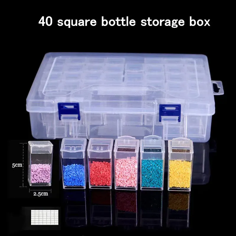 Boîte rangement 32 à 96 compartiments peinture diamant