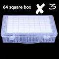 Boîte rangement 64 grilles pour peinture diamant lot de 1 à 4 – Couleur 3PCS64GXFP