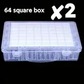Boîte rangement 64 grilles pour peinture diamant lot de 1 à 4 – Couleur 2PCS64GXFP