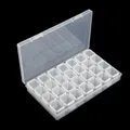Boîte rangement peinture diamant 28 à 56 grilles portable – Couleur Transparent 28grids