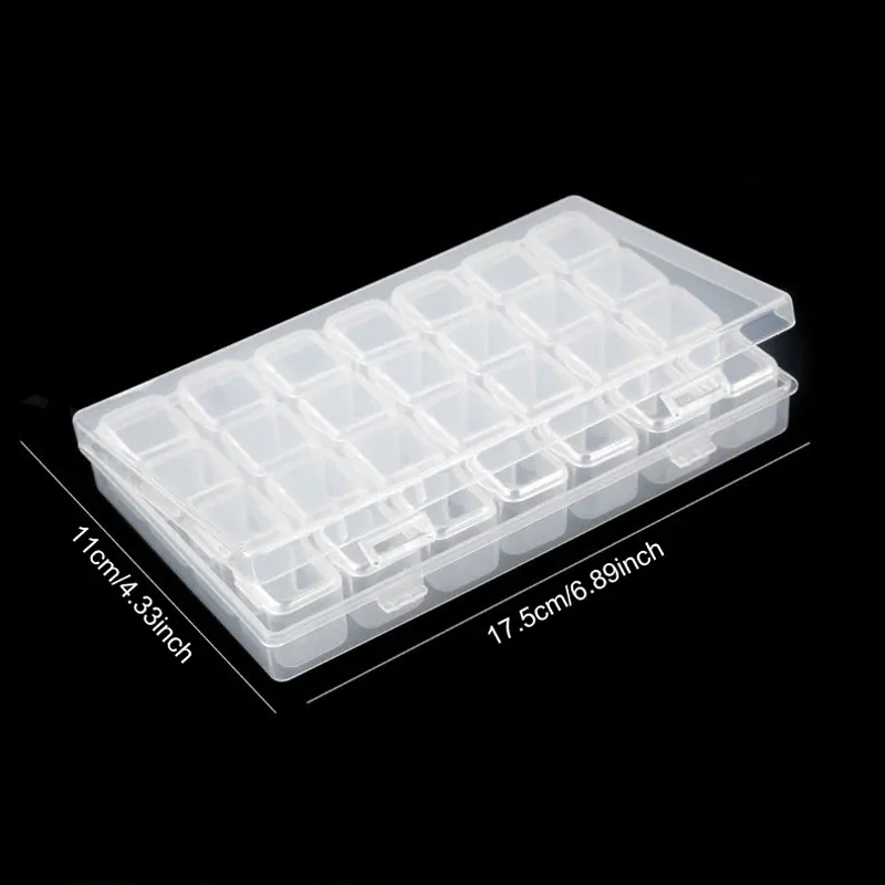 Boîte rangement peinture diamant 28 à 56 grilles portable