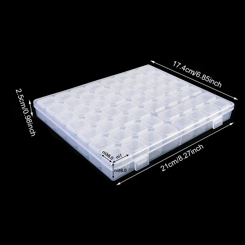 Boîte rangement peinture diamant 28 à 56 grilles portable