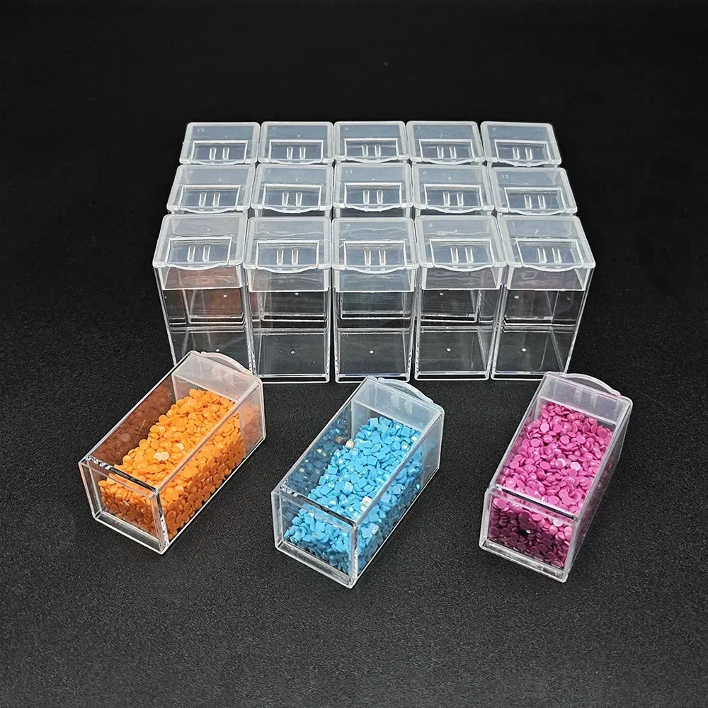 Boîte rangement perles pour peinture diamant 28 à 64 grilles