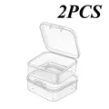 Boîte rangement plastique transparente pour peinture diamant – Couleur 2pcs