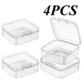 Boîte rangement plastique transparente pour peinture diamant – Couleur 4pcs