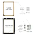 Cadre aluminium pour peinture diamant 30x30 à 50x50 cm – 3