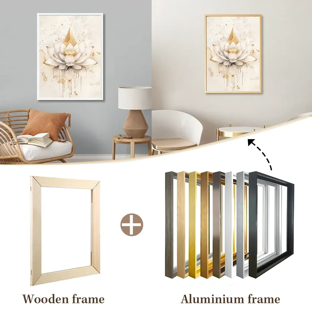 Cadre aluminium pour peinture diamant 30x30 à 50x50 cm