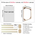 Cadre bois 20x30cm à 50x70cm pour toile peinture – Couleur 20x30cm
