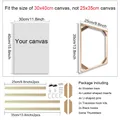 Cadre bois 20x30cm à 50x70cm pour toile peinture – Couleur 25x35cm