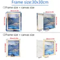 Cadre bois 20x30cm à 80x120cm pour peinture diamant – Couleur 30x30cm