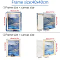 Cadre bois 20x30cm à 80x120cm pour peinture diamant – Couleur 40x40cm