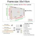 Cadre bois 20x30cm à 80x120cm pour peinture diamant – Couleur 55x115cm