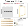 Cadre bois 30x40cm à 60x120cm pour peinture toile – Couleur 35x35cm