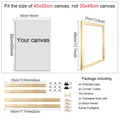 Cadre bois naturel pour peinture diamant 20x30 à 40x60 cm – Couleur 35x45cm frame