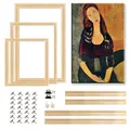 Cadre bois naturel pour peinture diamant 35x45 à 50x70 cm – 1