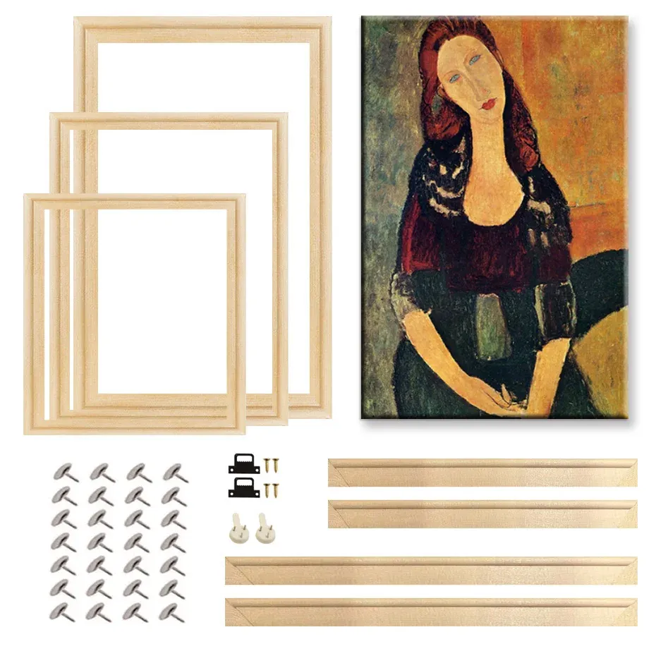 Cadre bois naturel pour peinture diamant 35x45 à 50x70 cm