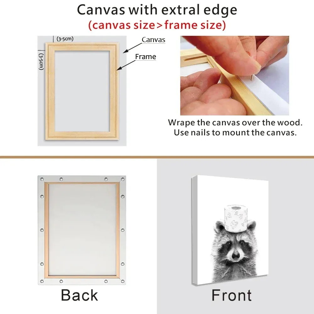 Cadre bois pour peinture diamant 20 à 160 cm