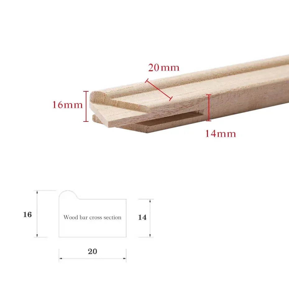 Cadre bois pour peinture diamant 20 à 160 cm