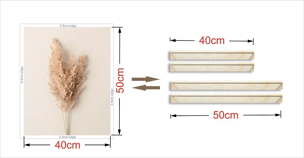 Cadre bois pour peinture diamant 20 à 55 cm