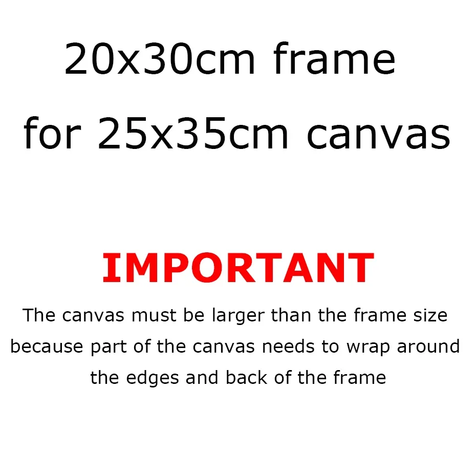 Cadre bois pour peinture diamant 20x30cm