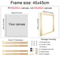 Cadre bois pour peinture diamant 25 à 65 cm – Couleur 45x45cm frame