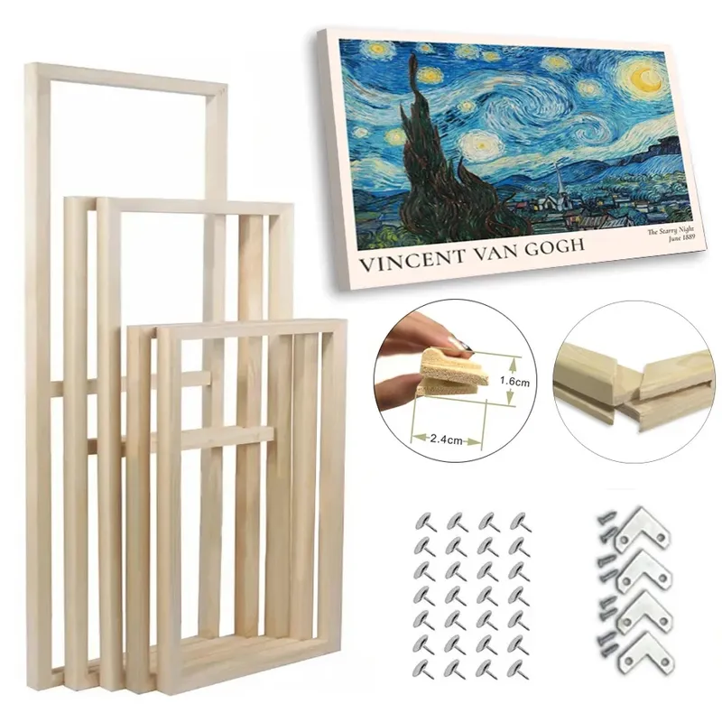 Cadre bois pour peinture diamant hauteur 20 à 55 cm