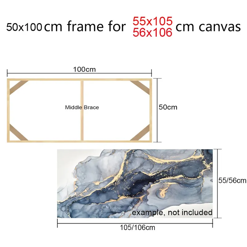 Cadre bois pour toile 45x95 à 50x100 cm