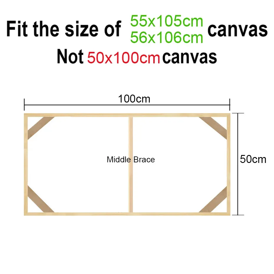 Cadre bois pour toile 45x95 à 50x100 cm