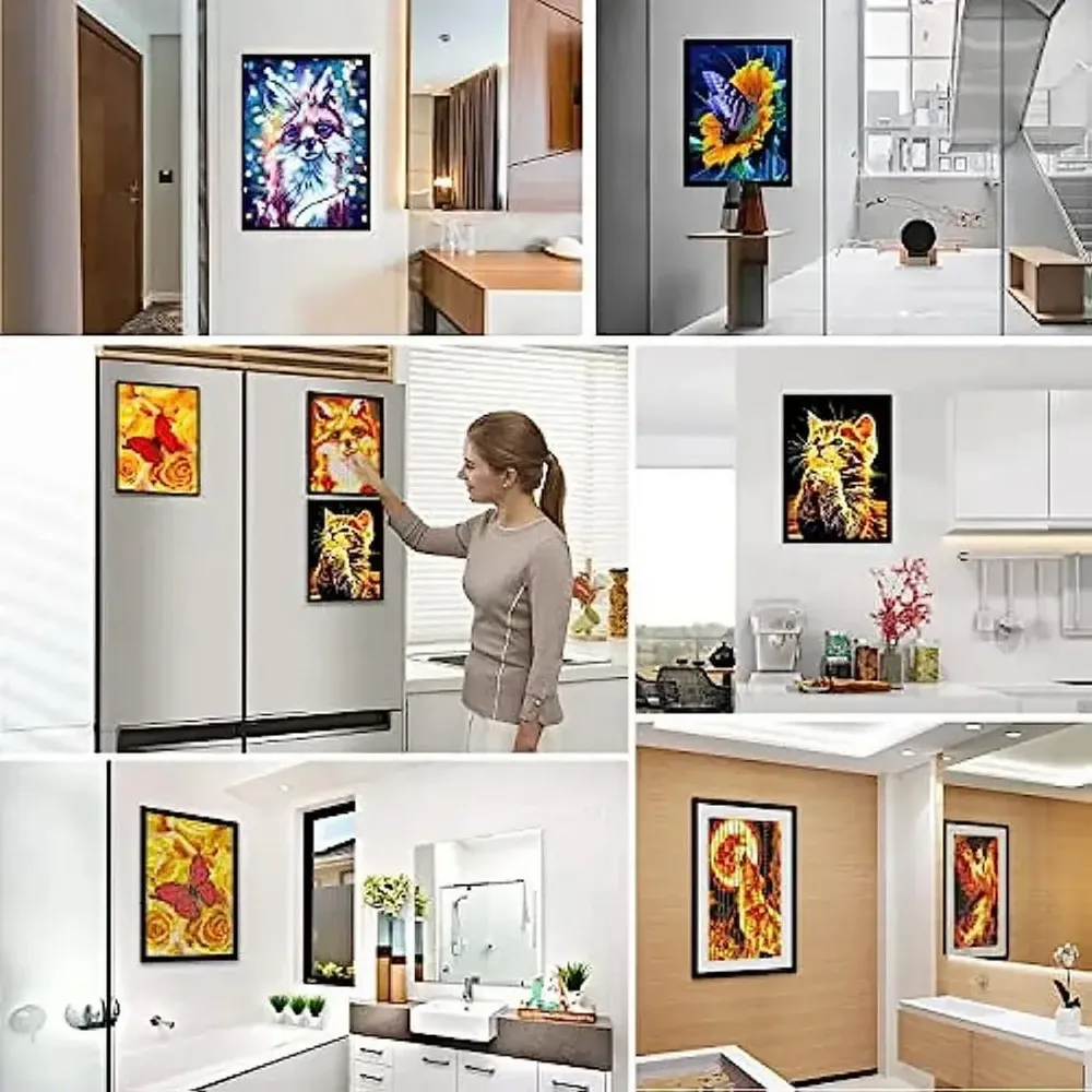 Cadre magnétique pour peinture diamant 28 à 38 cm