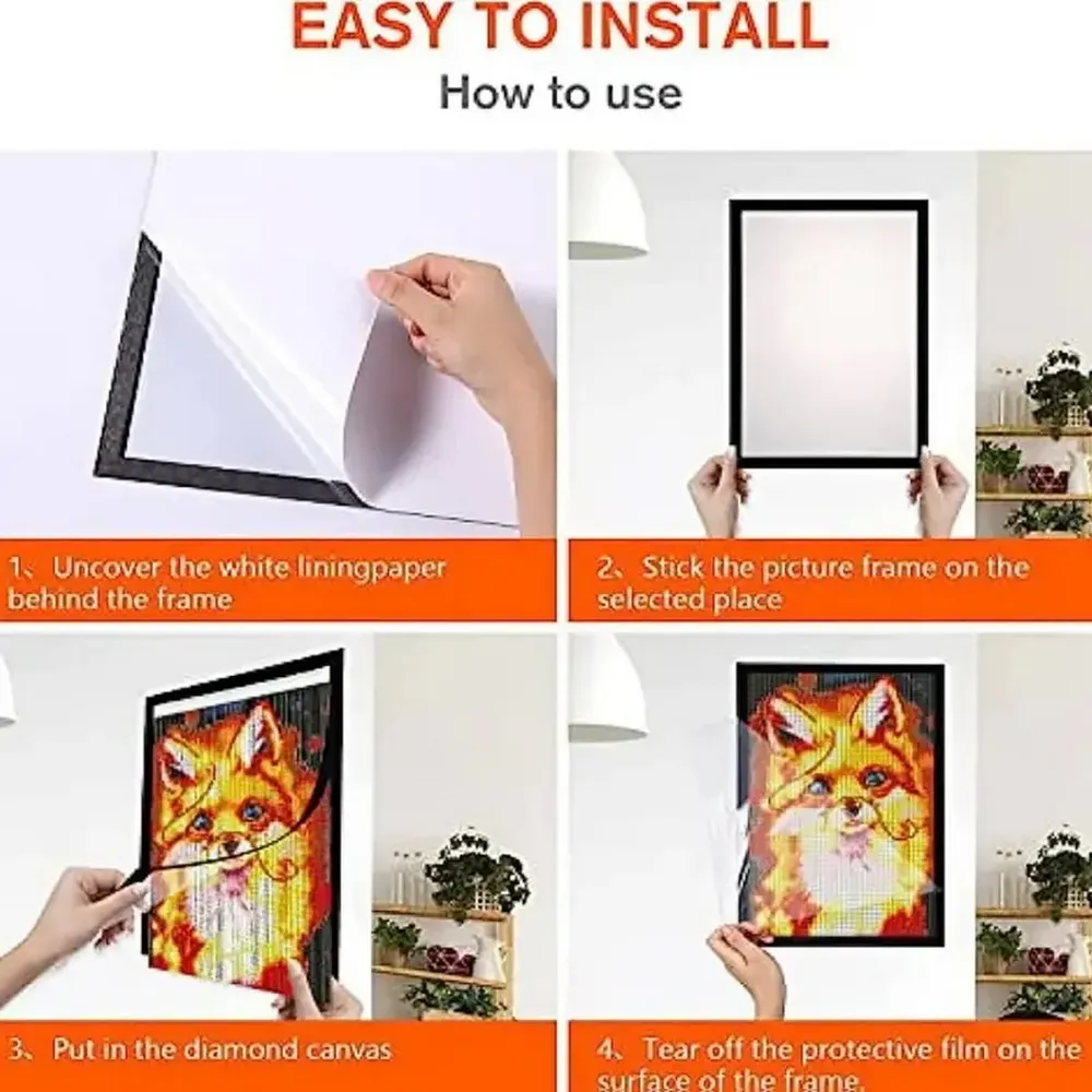 Cadre magnétique pour peinture diamant 28 à 38 cm