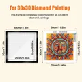 Cadre magnétique pour peinture diamant 30x30 cm – 6