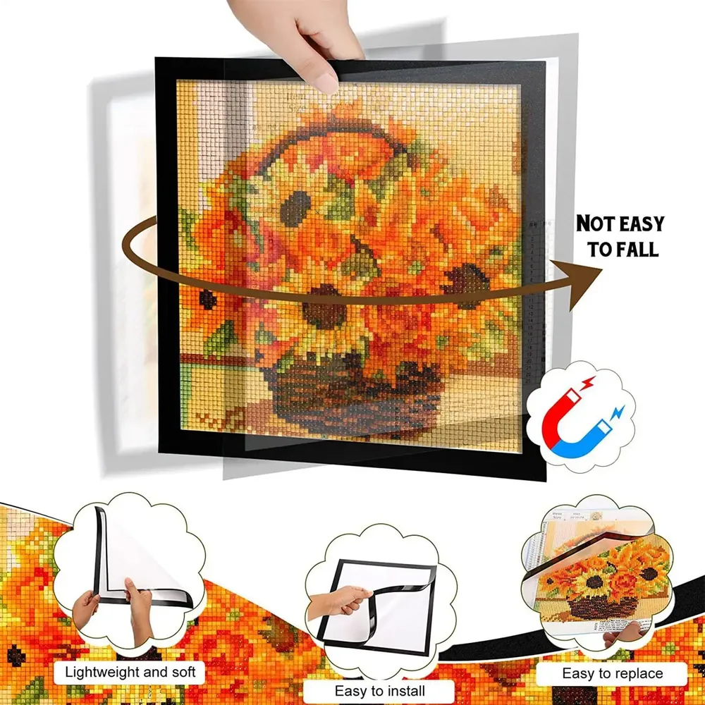 Cadre magnétique pour peinture diamant 30x30 cm