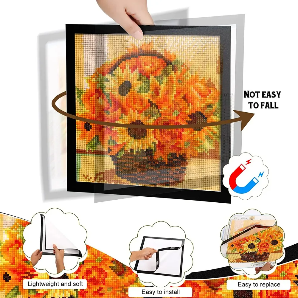 Cadre magnétique pour peinture diamant 30x40 cm