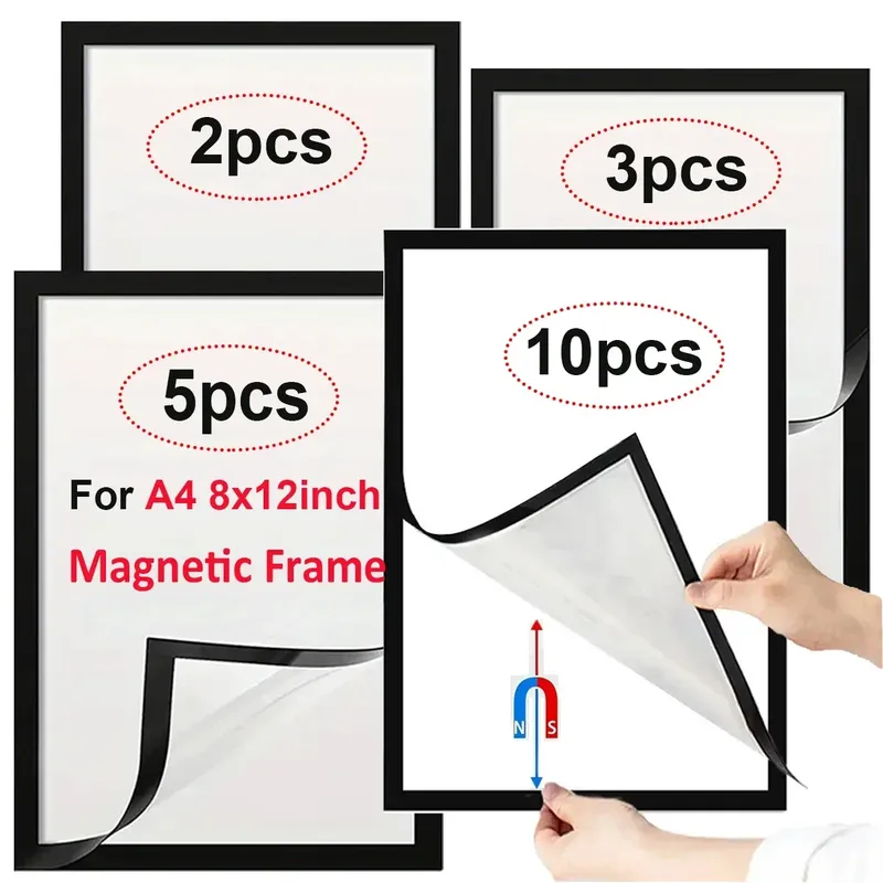 Cadre magnétique souple A4 8x12 pouces lot de 2 à 10