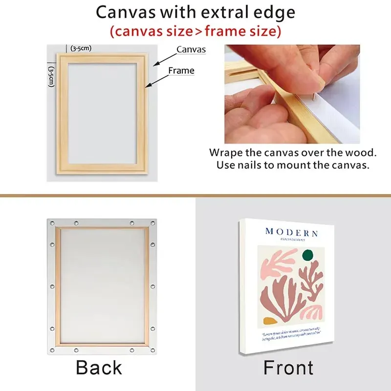 Cadres bois pour peinture diamant 15 à 40 cm