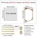 Cadres bois pour peinture diamant 20 à 70 cm – Couleur 55x55cm