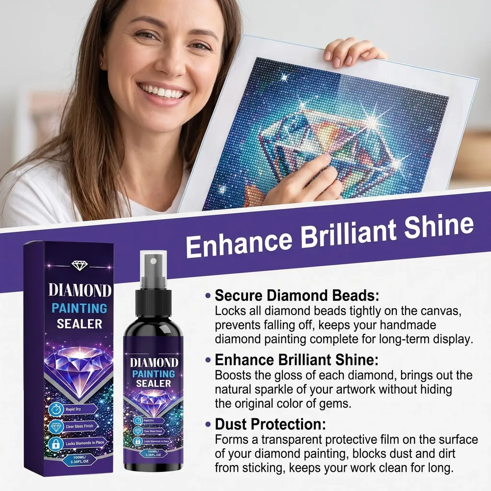 Colle fixation peinture diamant 100 ml séchage rapide