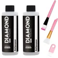 Colle pour peinture diamant avec pinceaux 60 à 200 ml – Couleur 200ML-2Pcs