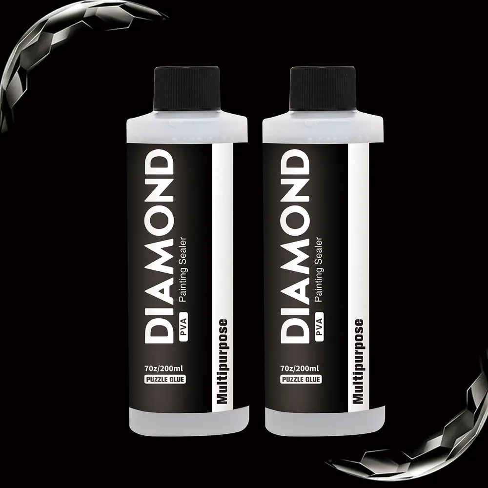 Colle pour peinture diamant avec pinceaux 60 à 200 ml