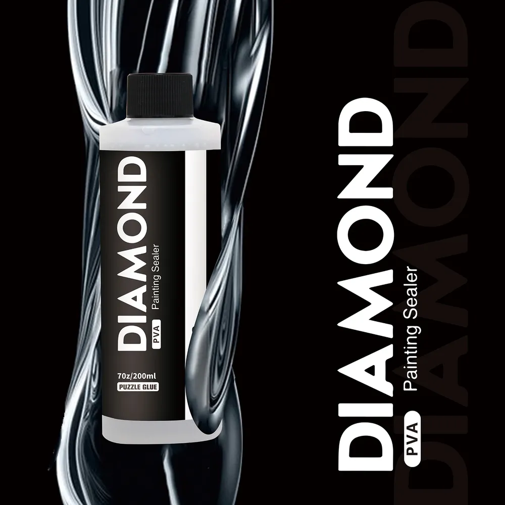 Colle pour peinture diamant avec pinceaux 60 à 200 ml