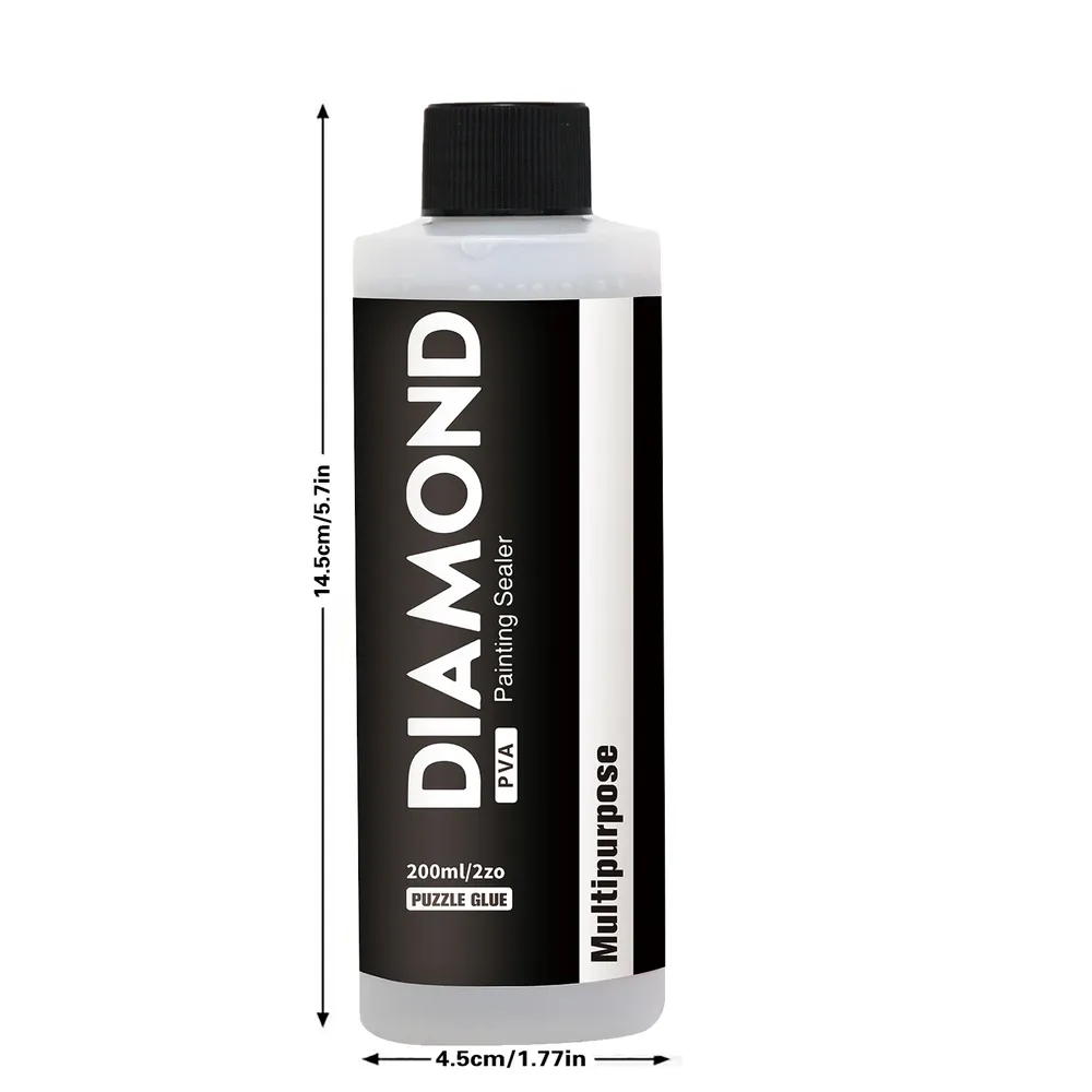 Colle pour peinture diamant avec pinceaux 60 à 200 ml