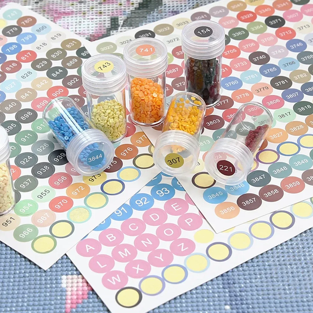 Conteneur peinture diamant 24 à 60 bouteilles avec étiquettes