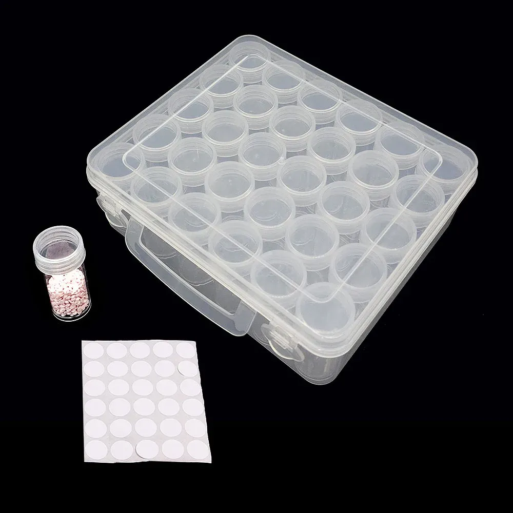 Conteneur peinture diamant 24 à 60 bouteilles avec étiquettes