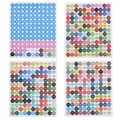Conteneur peinture diamant 24 à 60 bouteilles avec étiquettes – Couleur Round Color Sticker