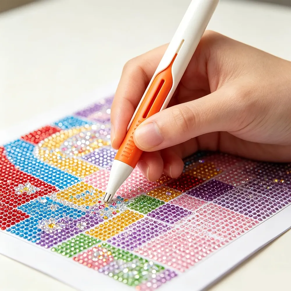 Distributeur perles peinture diamant rond