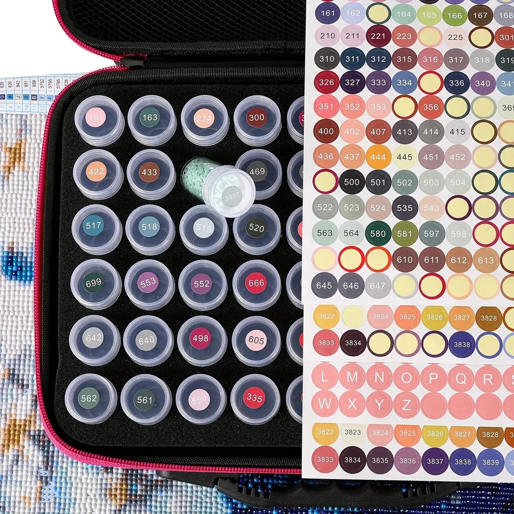 Ensemble d'outils et sac de rangement pour peinture diamant