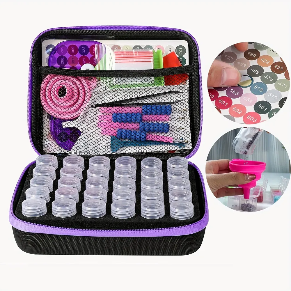 Ensemble d'outils et sac de rangement pour peinture diamant