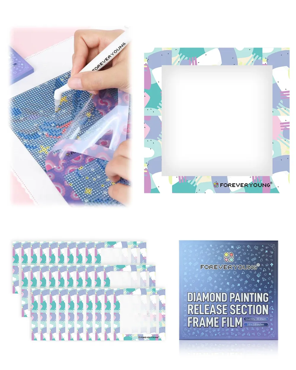 Film de protection pour peinture diamant 16 motifs