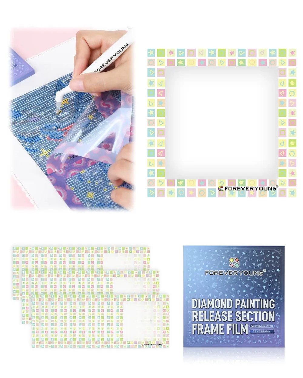 Film de protection pour peinture diamant 16 motifs